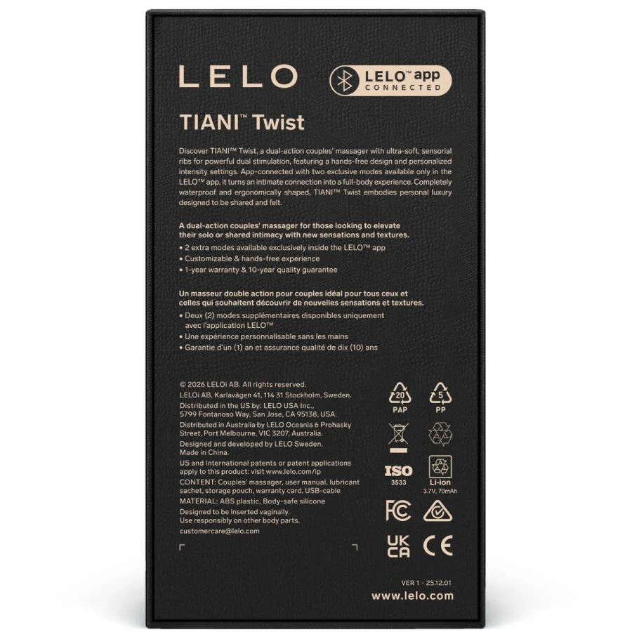 LELO - TIANI TWIST COUPLES WIBRATOR PIANKOWY